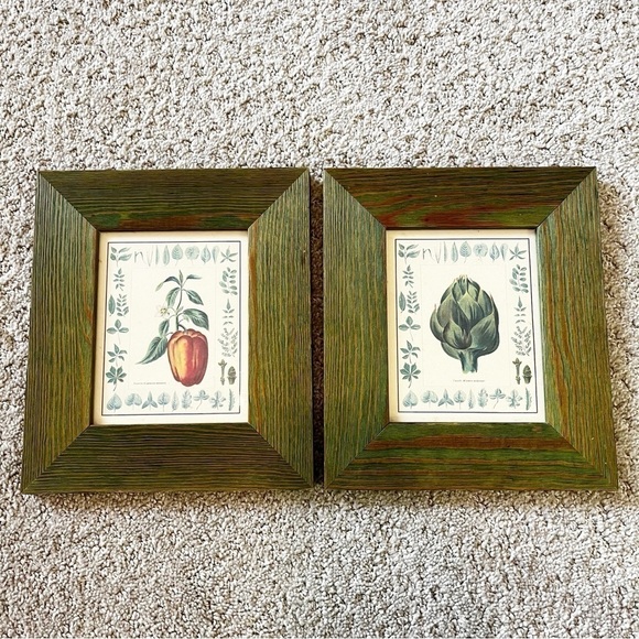 Giovanni Morello Framed Prints Artichoke Pepper Watercolor Paintings Set of 2 - Picture 12 of 12